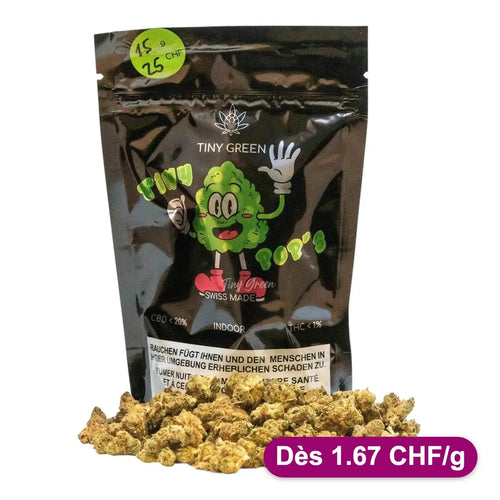 CBD Tiny POP's 15g - Dès 1.67 CHF/g - Tiny Green