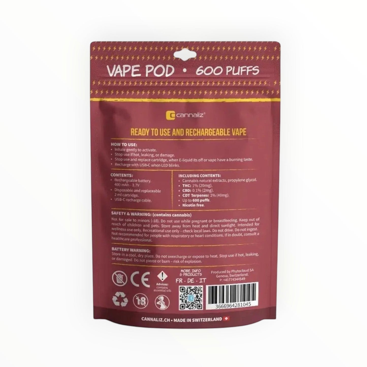Titre produit, Tinygreen, Yvedon, CBD, Suisse, vape