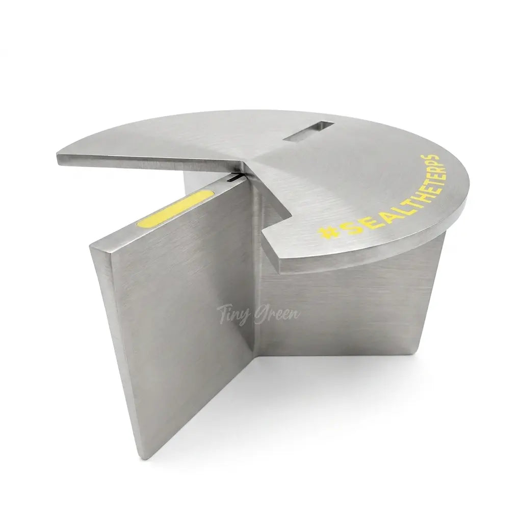 Séparateur Smart Seals Inox pour bocal Terpseals, fond blanc