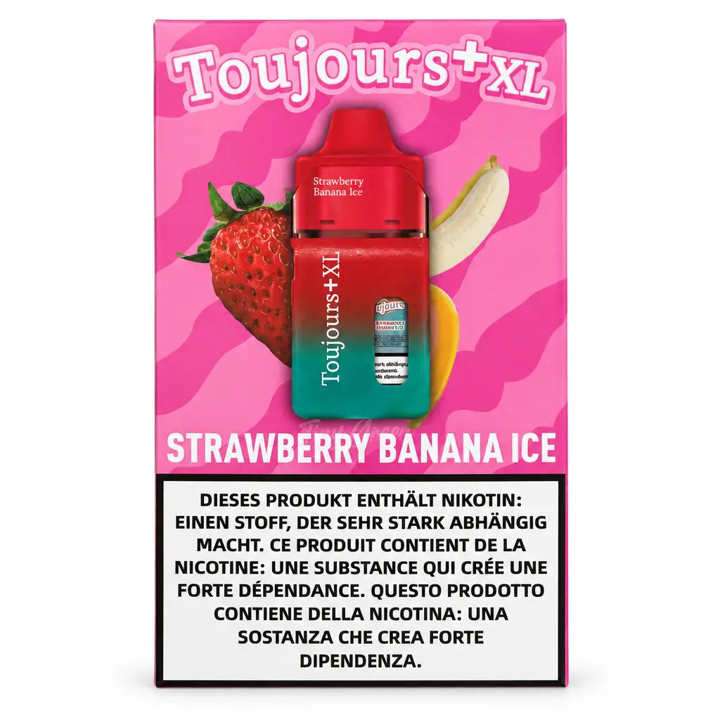 TOUJOURS+ XL Kit Pod Pré-rempli Strawberry Banana Ice