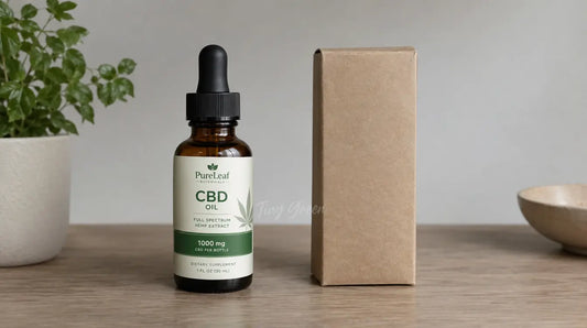 Deux emballages de produits CBD côte à côte, l'un avec un étiquetage soigné et l'autre générique