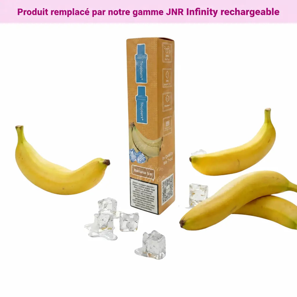 Cartouches Toujours+ pack de 2 pods 2ml Banana Ice - Tiny Green