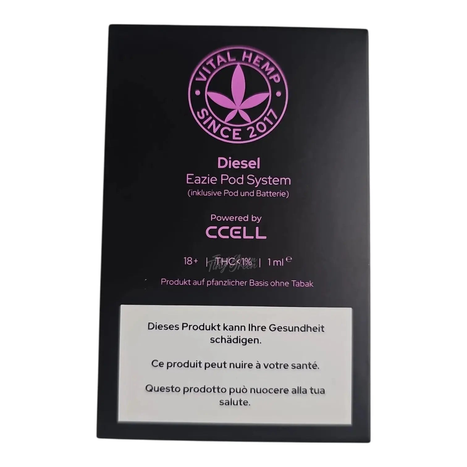 Titre produit, Tinygreen, Yvedon, CBD, Suisse, vape