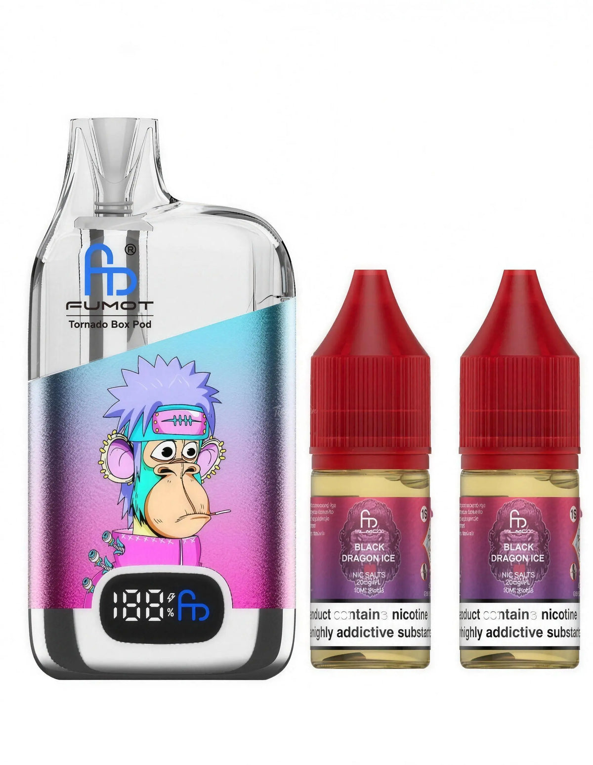 Fumot Tornado Box Pod 50K Black Dragon Ice