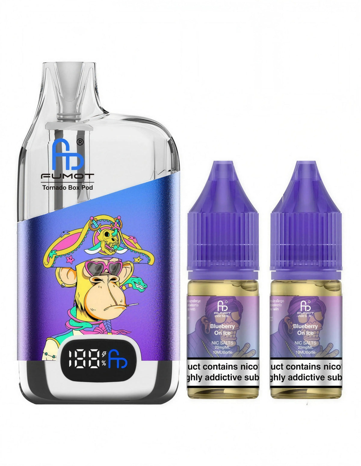 Fumot Tornado Box Pod 50K Blueberry Ice