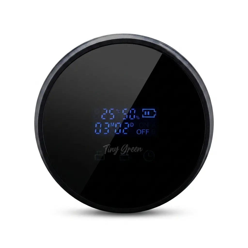 Couvercle digital Terpseals - écran tactile avec température, humidité et minuterie, fond blanc