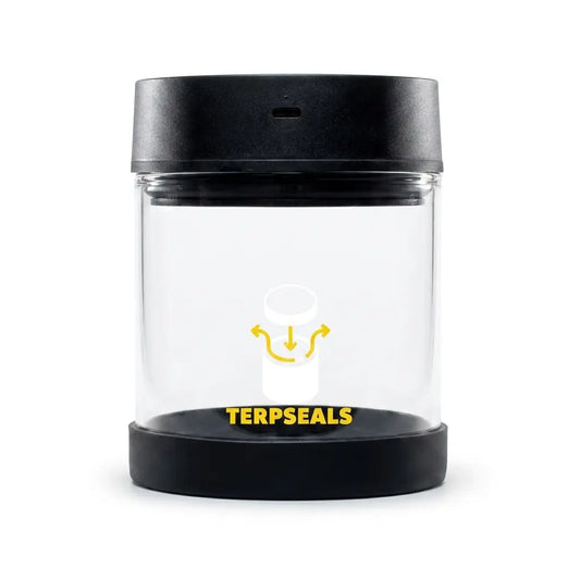 Pot en Verre Terpseals - bocal de conservation connecté verre borosilicate, fond blanc