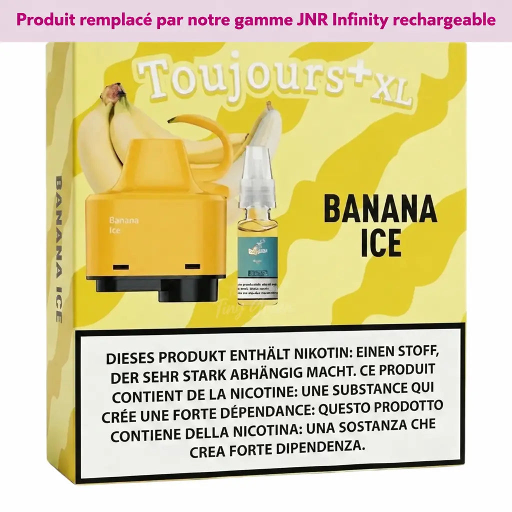 Recharge Toujours Plus XL Banana Ice 10ml - Tiny Green