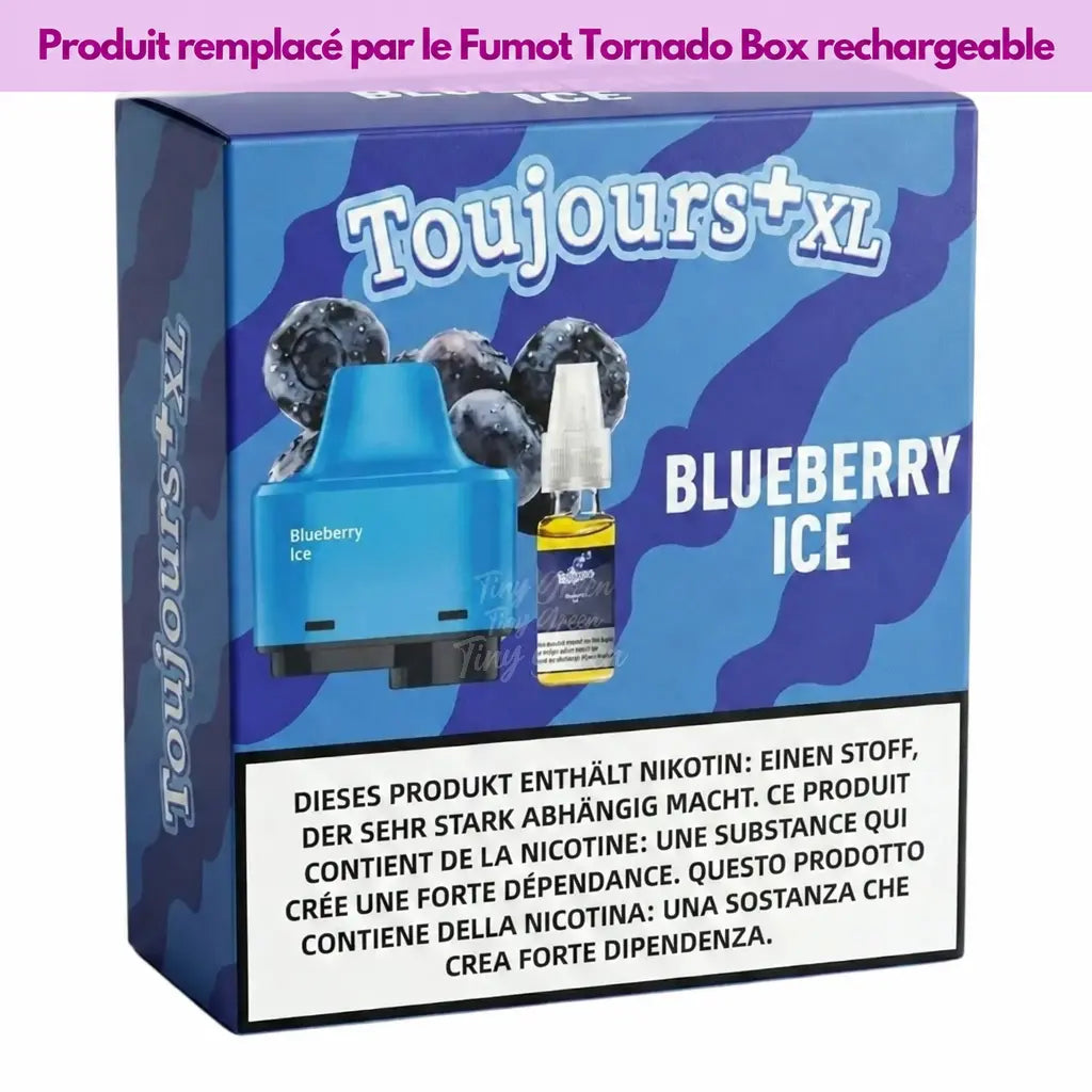Recharge Toujours Plus XL Blueberry Ice 10ml - Tiny Green