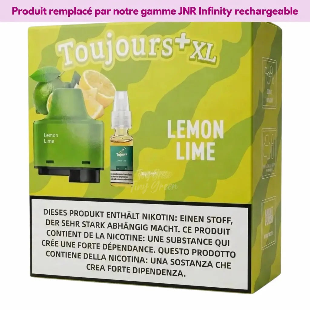 Recharge Toujours Plus XL Lemon Lime 10ml - Tiny Green