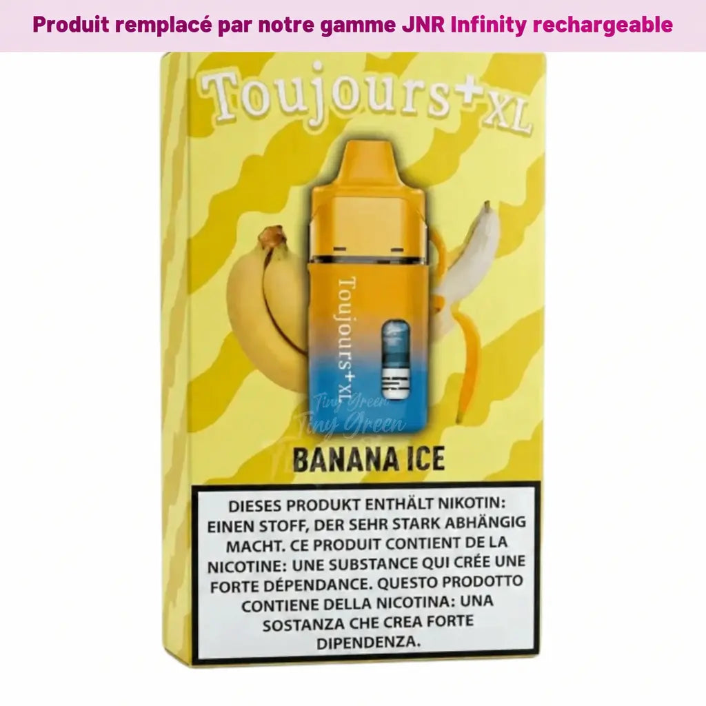 TOUJOURS+ XL Kit Pod Pré-rempli Banana Ice - Tiny Green