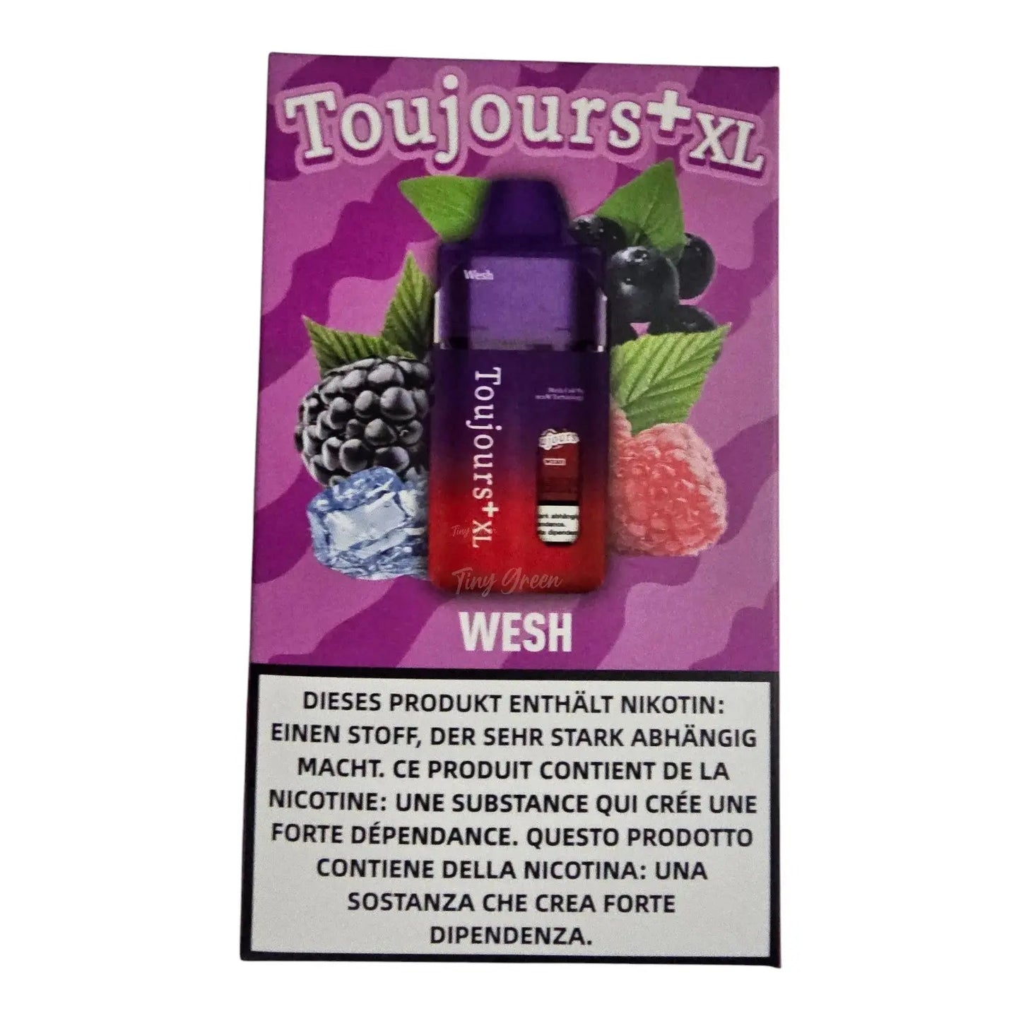 TOUJOURS+ XL – Kit Pod Pré-rempli 7 goûts a choisir - Tiny Green