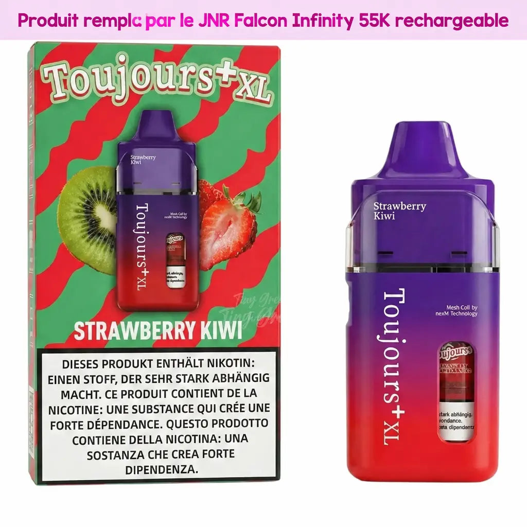 TOUJOURS+ XL Kit Pod Pré-rempli Strawberry Kiwi - Tiny Green