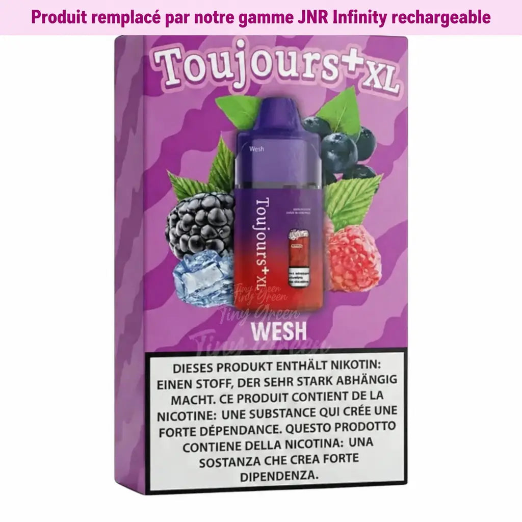 TOUJOURS+ XL Kit Pod Pré-rempli Wesh - Tiny Green
