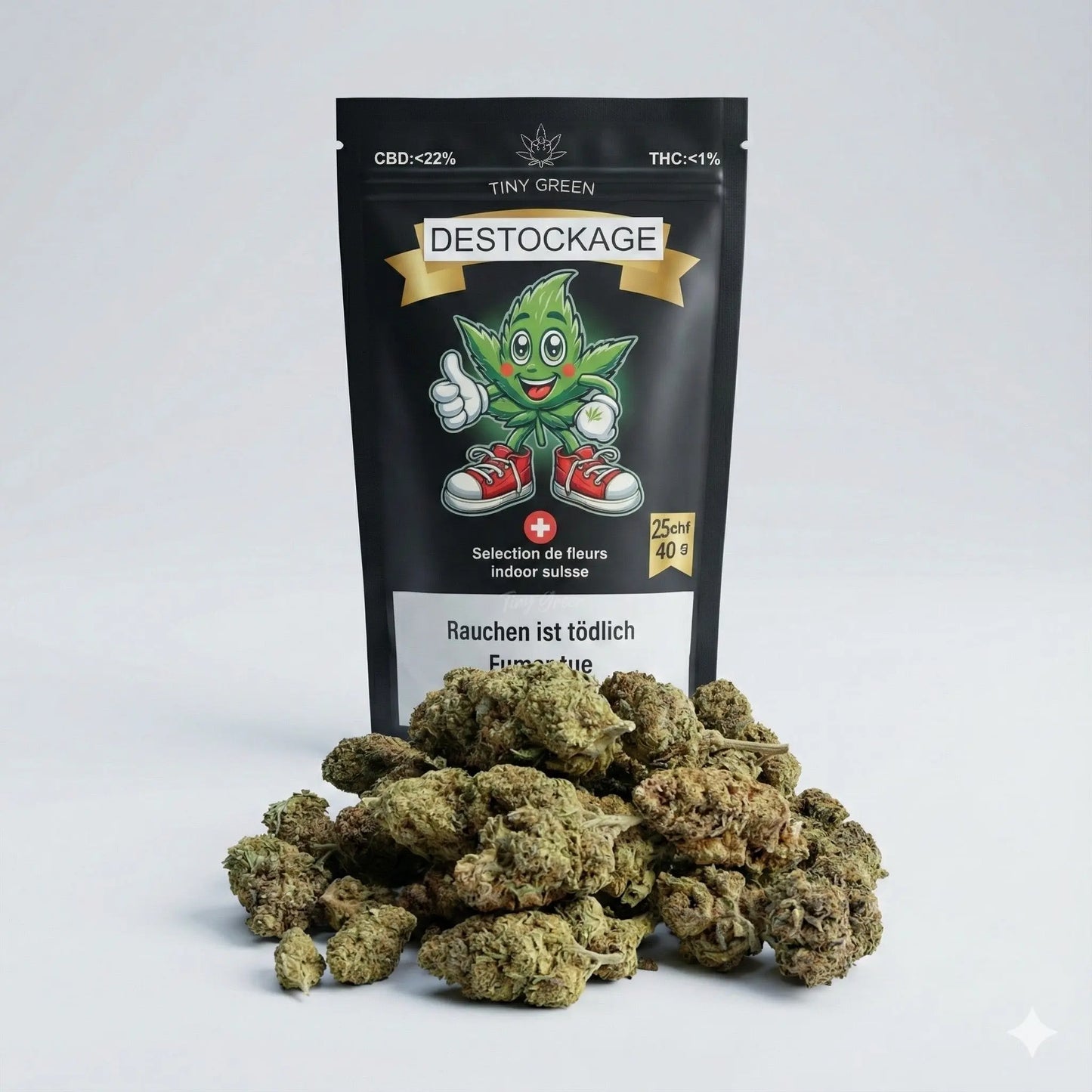 Titre produit, Tinygreen, Yvedon, CBD, Suisse, vape