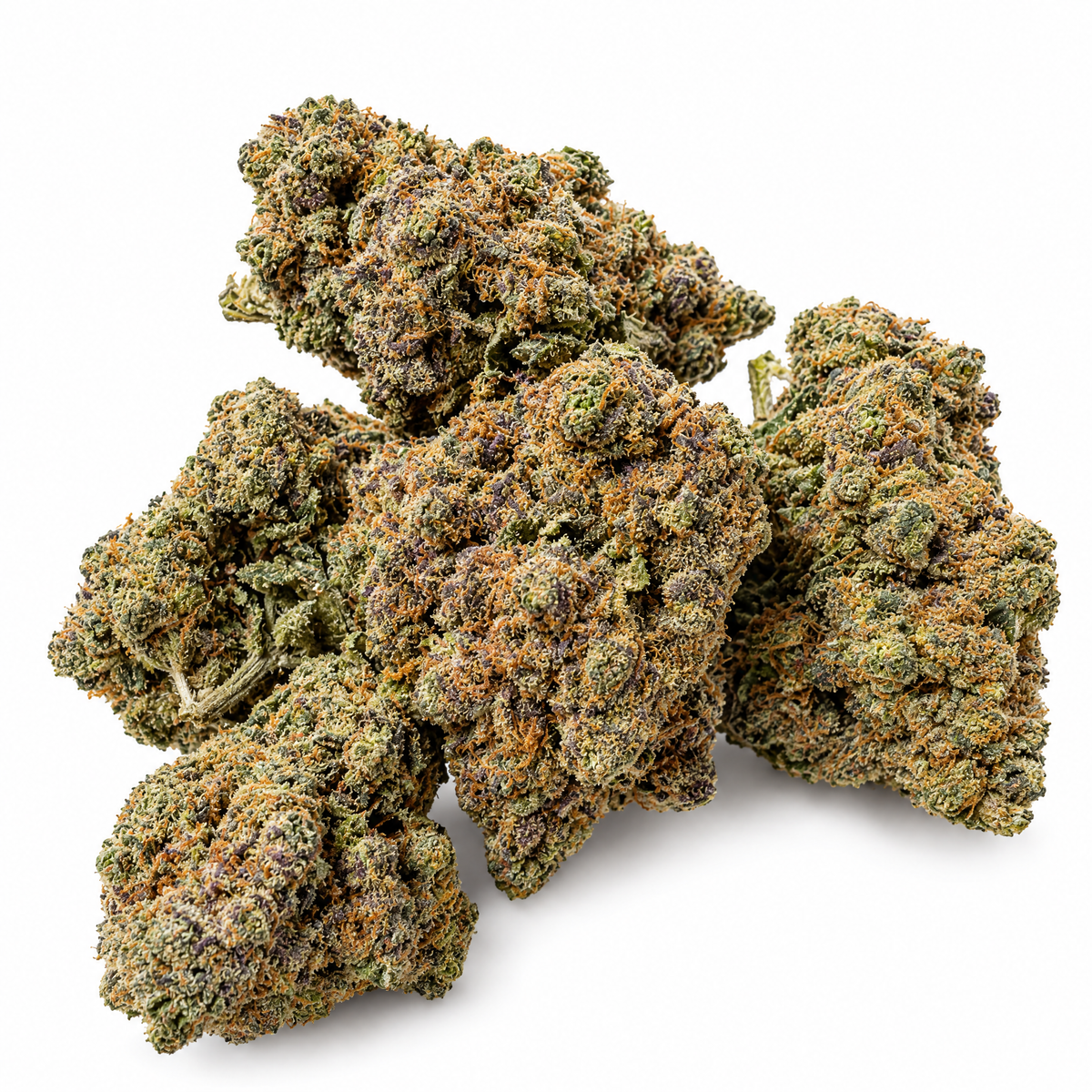 Têtes de fleur de CBD Maui Lux sur fond blanc – Tiny Green