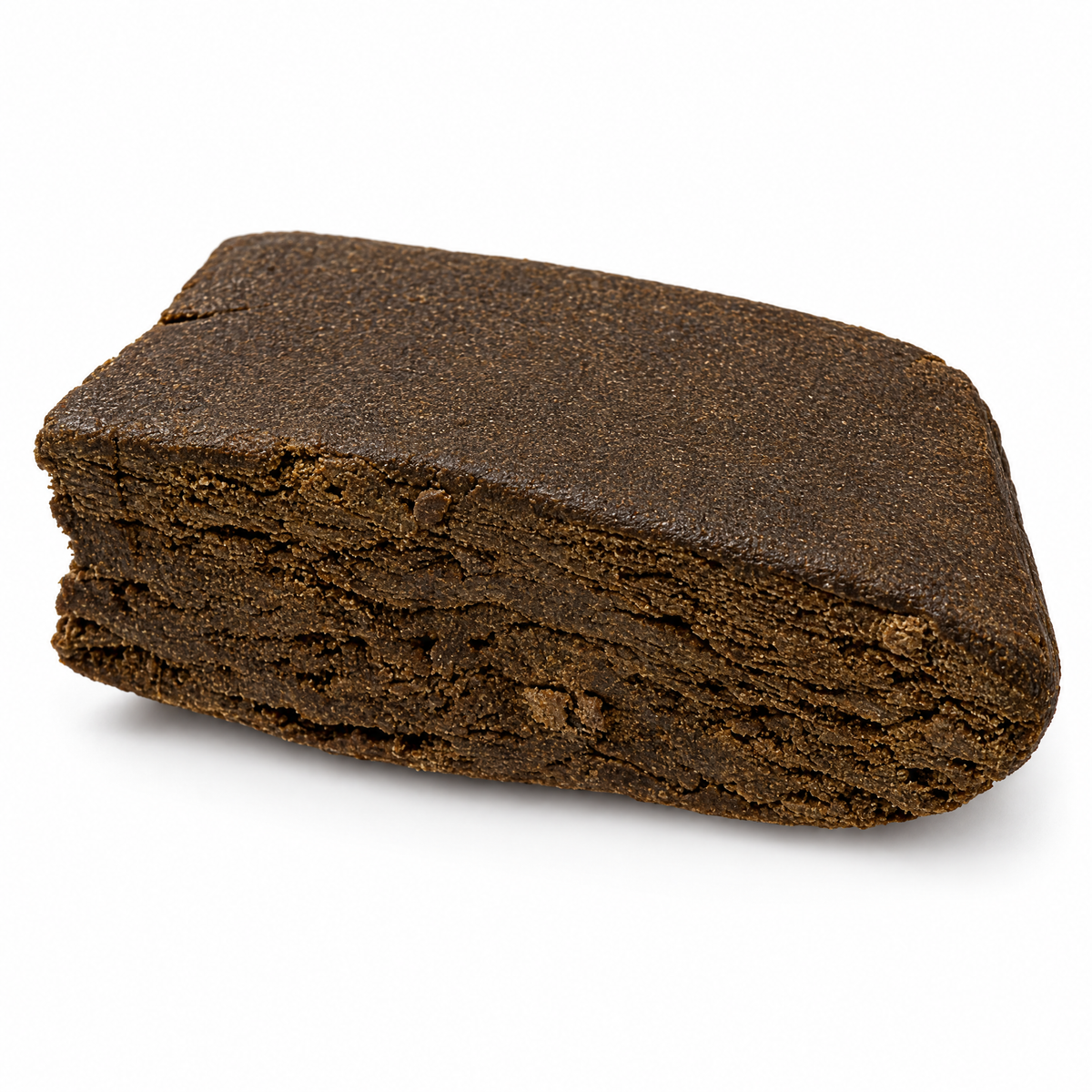 Résine de CBD Beldia – hash CBD façon marocaine sur fond blanc – Tiny Green
